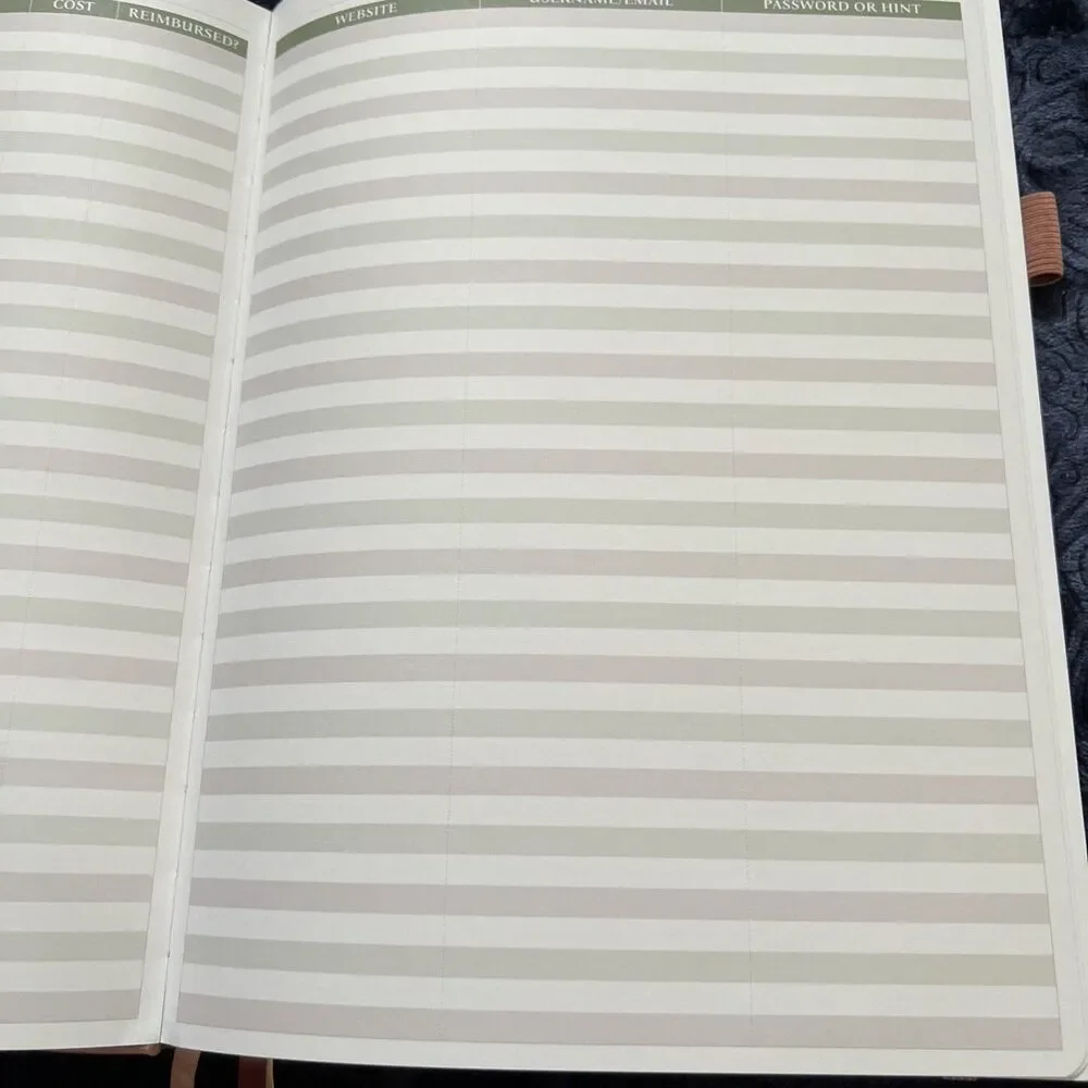 Legend Planner Undated 1 Year Weekly Monthly Planner Pink 7 Period Layout READ